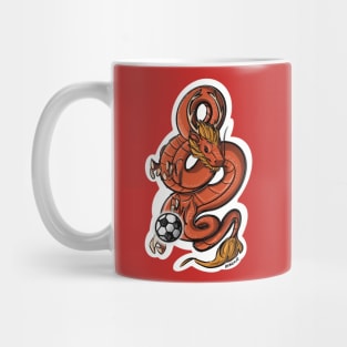 Red Dragon Soccer Mug